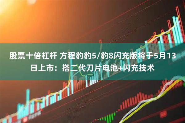 股票十倍杠杆 方程豹豹5/豹8闪充版将于5月13日上市：搭二代刀片电池+闪充技术